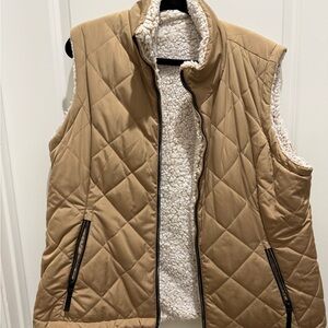 Free Country Tan Quilted Women's Vest